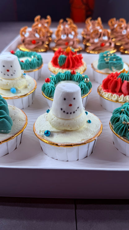 Deluxe Christmas Cupcakes x24