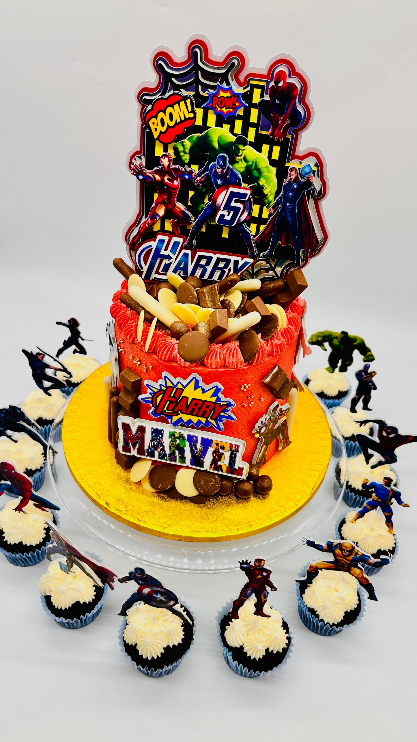 7” Marvel Cake Set