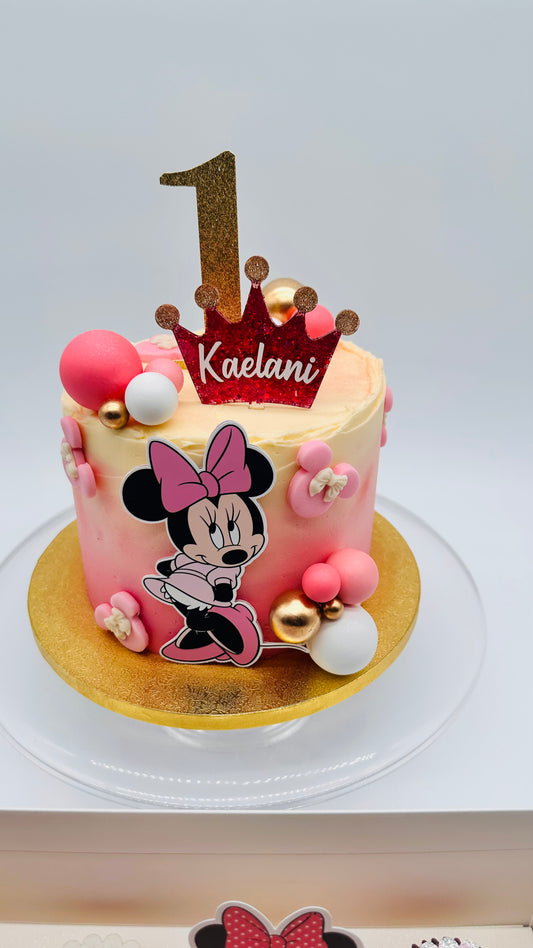 7 inch Minnie Mouse Bespoke Cake Set