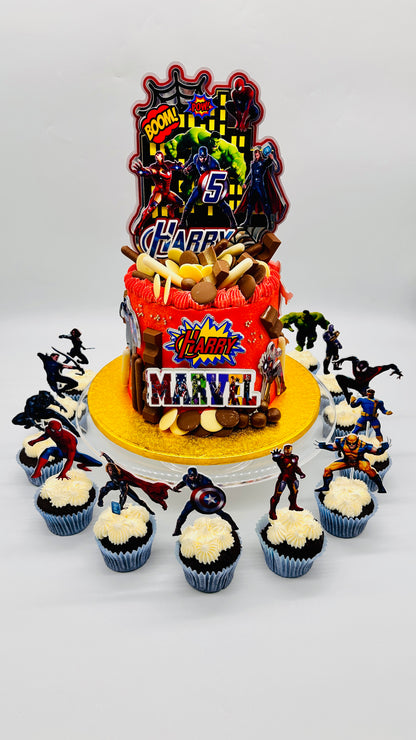 7” Marvel Cake Set