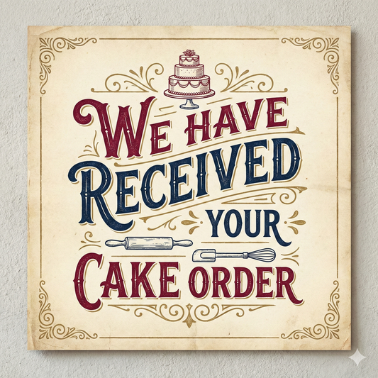 Black & White 6” Celebration Cake